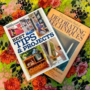 Vintage 80's Decoration Techniques & Home Repair Tips, Coffee Table Books Bundle